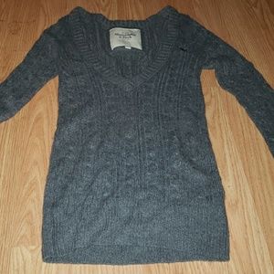 Gray Vneck Sweater